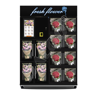 Sprzedawca maszyn do sprzedaży kwiatów Haloo Smart Touch Screen Full Automatic Kiosk 12-lattice Custom Logo Gifts Flower Vending Machine