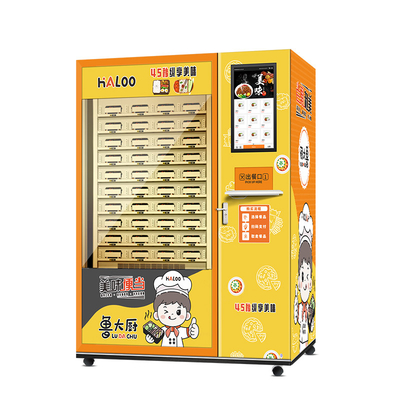 W pełni automatyczny automat do sprzedaży ciepłych potraw Automat do gorących potraw Kuchenka mikrofalowa