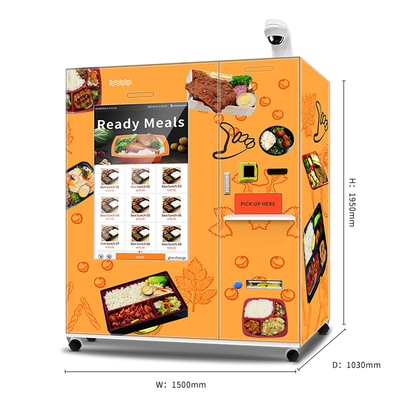 Duży ekran dotykowy automat do sprzedaży mrożonek w pełni automatyczny automat do sprzedaży mrożonek z szybkim ogrzewaniem 45S