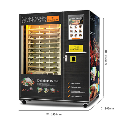 Automat do gorących posiłków w kampusie uczelni z funkcją grzania Automat do gorących posiłków