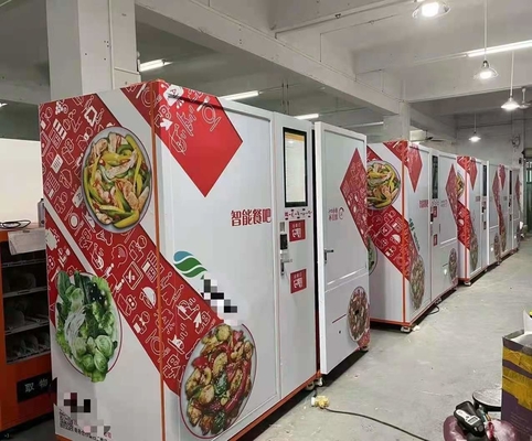 Mrożone posiłki ze świeżej żywności podgrzewane w kuchence mikrofalowej niestandardowy automat sprzedający