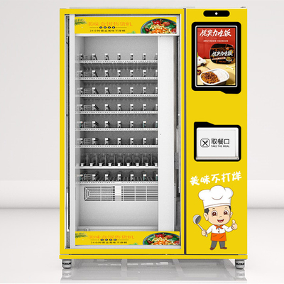 Dostosowany automat do posiłków śniadaniowych w pojemnikach bento z pojedynczą kuchenką mikrofalową automat w pojemnikach bento