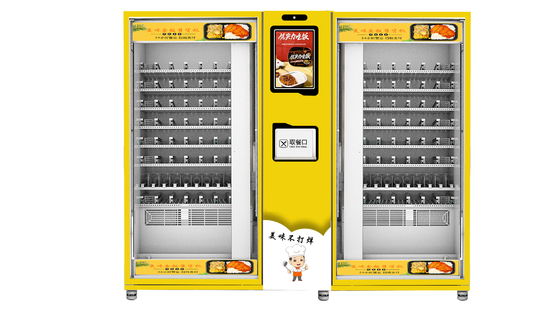 Dostosowany automat do posiłków śniadaniowych w pojemnikach bento z pojedynczą kuchenką mikrofalową automat w pojemnikach bento