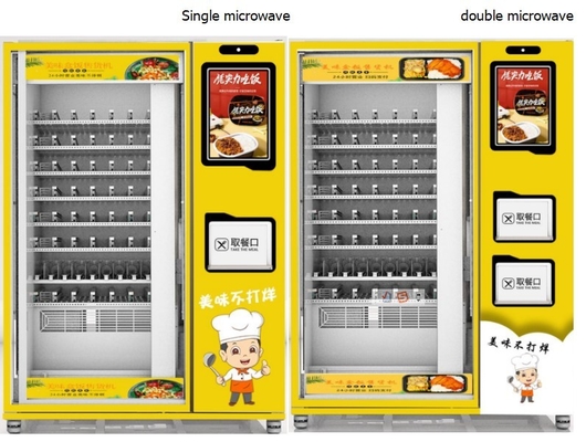 Dostosowany automat do posiłków śniadaniowych w pojemnikach bento z pojedynczą kuchenką mikrofalową automat w pojemnikach bento