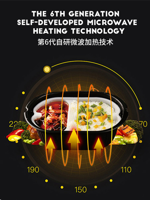 OEM ODM Microwave Hot Food Automat z dużym 49-calowym ekranem dotykowym do reklamy