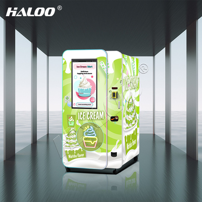 Wytwórca maszyny do sprzedaży lodów Haloo 32 cali Reklama Smart Touch Screen Maszyna do sprzedaży lodów
