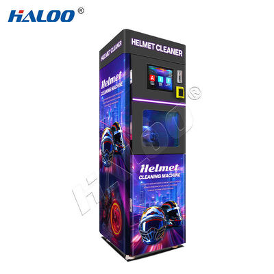 Maszyna do sprzedaży automatycznej Haloo Maquina Outdoor Motorcycle Helmet Clean Machine Helmet Cleaning Vendo Machine Helmet Cleaning Machines