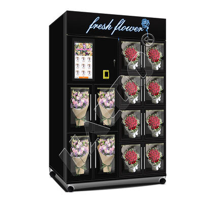 Sprzedawca maszyn do sprzedaży kwiatów Haloo Smart Touch Screen Full Automatic Kiosk 12-lattice Custom Logo Gifts Flower Vending Machine