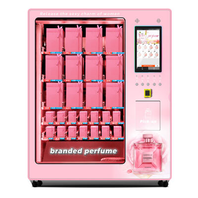 Haloo 21.5-inch Touchscreen Perfume Vending Machine with Double-Layer Explosion-Proof Glass and XY Receiving Platform