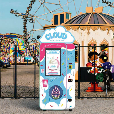 Maszyny do sprzedaży lodów Haloo z górną skrzynką świetlną i reduktorem biegów robaka, sprężarka Embraco 1.5P importowana z Brazylii