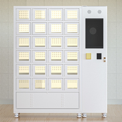 Elegancki automat do lodówek z szafkami na mięso