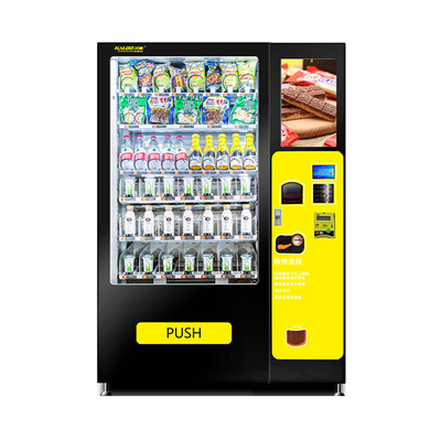 Combo automaty do żywności i napojów, automat z czytnikiem kart