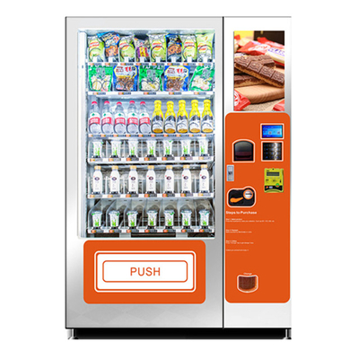Combo automaty do żywności i napojów, automat z czytnikiem kart