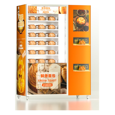 Ekran dotykowy Automat do sprzedaży świeżej żywności Słodkie ciasta Chleby Sushi Sałatka Babeczki Automat z windą