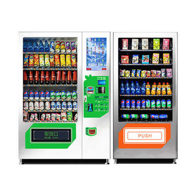 Automat do sprzedaży napojów i przekąsek o dużej pojemności z automatami kombinowanymi z podwójną szafką