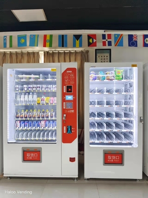 Automat do sprzedaży napojów i przekąsek o dużej pojemności z automatami kombinowanymi z podwójną szafką