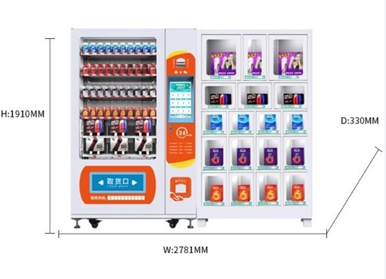 Automat sprzedający OEM ODM do produktów kosmetycznych z 18-szafkami